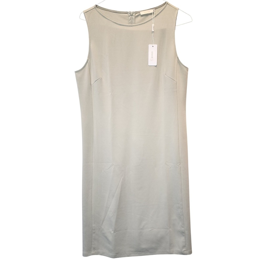 Wldrsd Womens XXL Sage Green Sleeveless Sheath Midi Dress Business Casual NWT - Picture 2 of 9